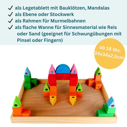 Holztablett (1 oder 6)