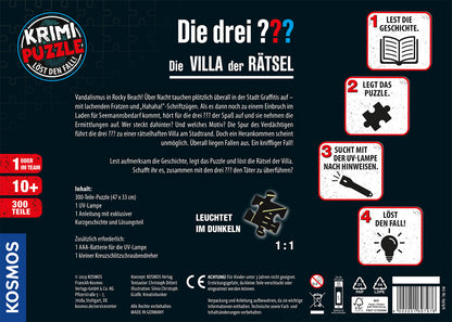 Krimipuzzle Die drei ??? Die Villa der Rätsel