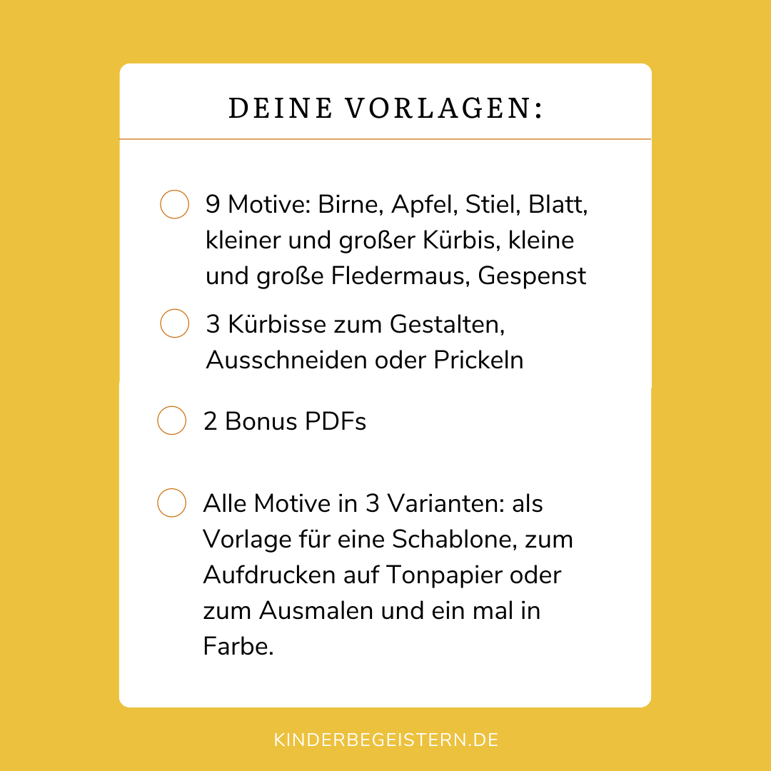 Vorlage PDF Herbst und Halloween