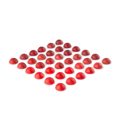 Mandala Half Spheres - Rote Halbkugeln