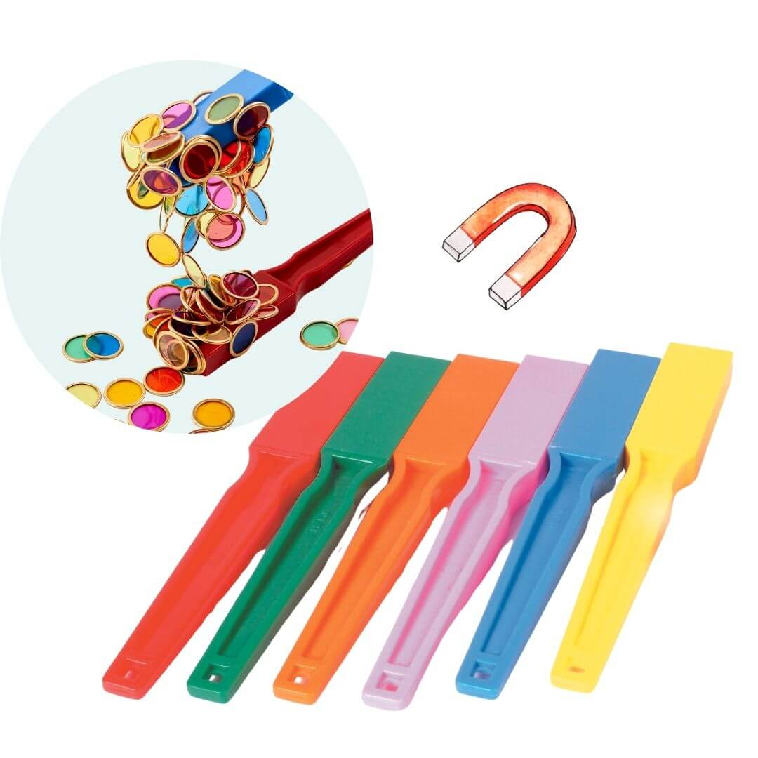 Magnetstab einzeln, bunt gemischt (3+)