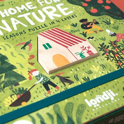 A home for Nature - Puzzle (4x10 Teile, 3+)