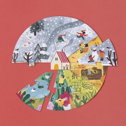 A home for Nature - Puzzle (4x10 Teile, 3+)