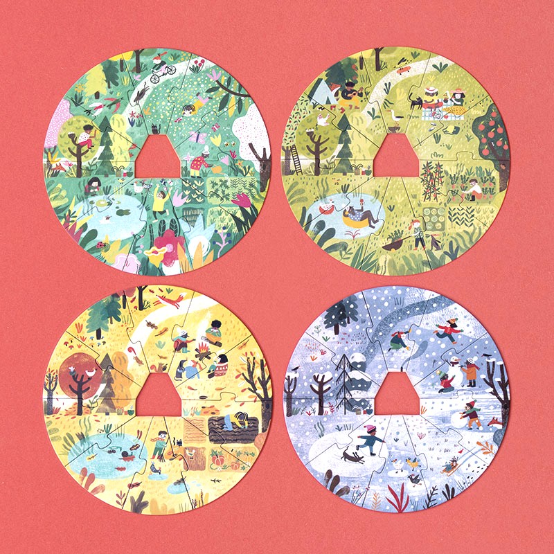 A home for Nature - Puzzle (4x10 Teile, 3+)