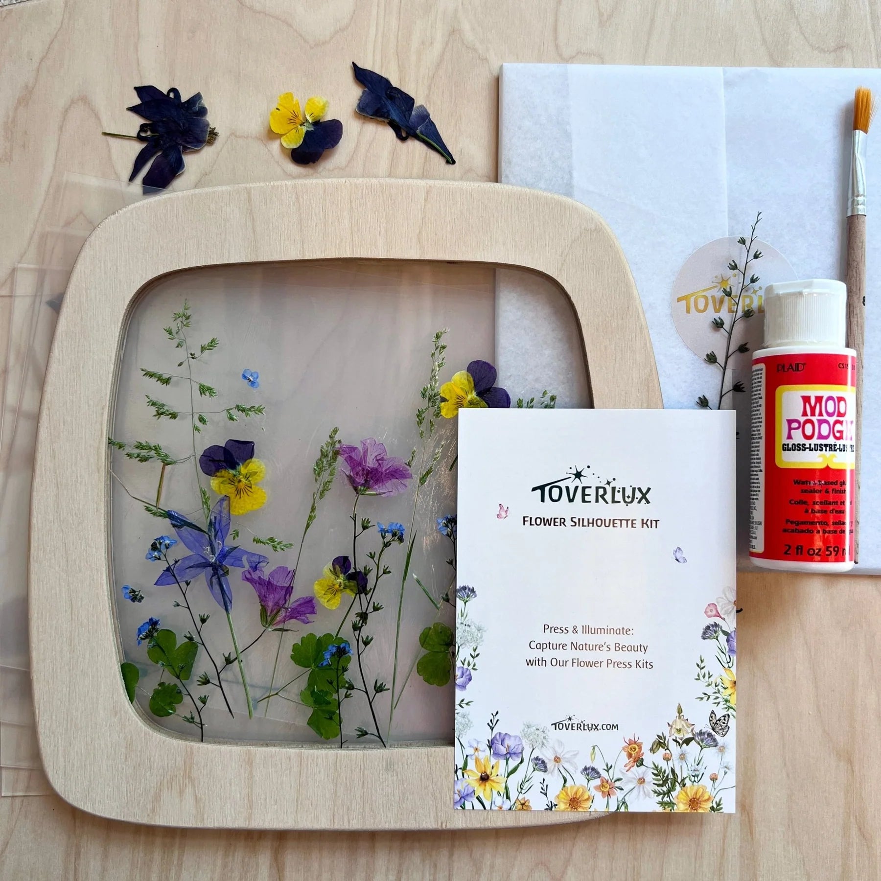 DIY Set Blüten (für Lampe/Rahmen)