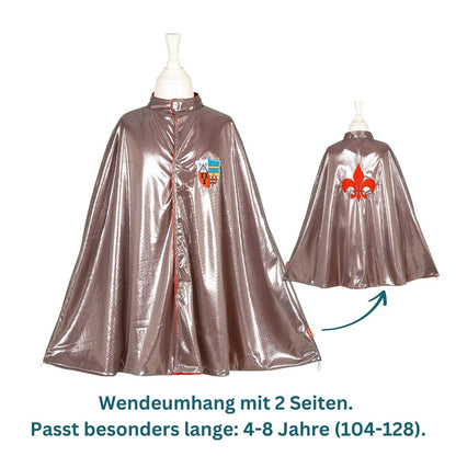 Ritter & roter Drache Wendecape