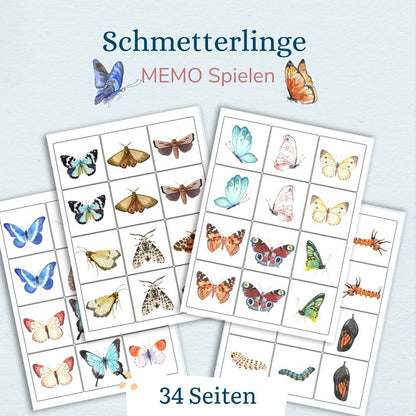 Lebenszyklus eines Schmetterlings mit Kindern verstehen - wie verwandelt sich ein Schmetterling - Kindern erklären  - mit Kindern entdecken