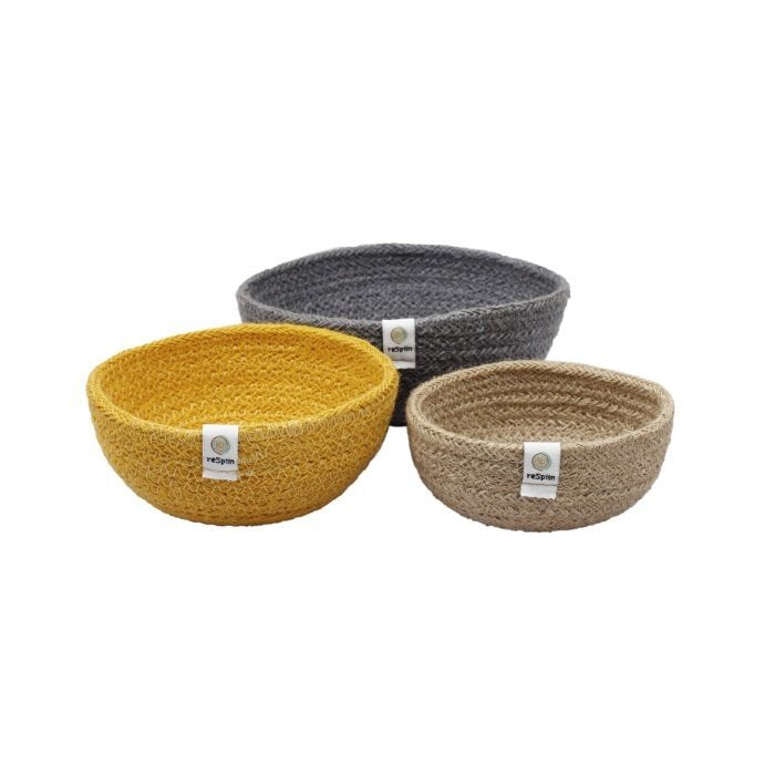 5001004 Jutekörbchen mini repiin beach jute-mini-bowl-set-beach vHst 1