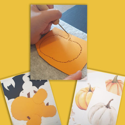 Prickelset für Kinder Herbst und Halloween