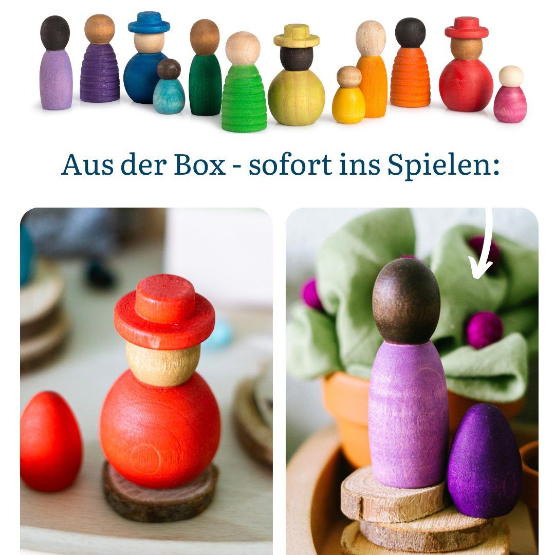 Together Holzfiguren von Grapat Vielfalt im Kinderzimmer freispiel holzspielzeug