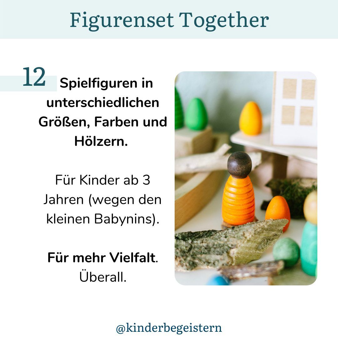 Together Holzfiguren von Grapat Vielfalt im Kinderzimmer freispiel holzspielzeug