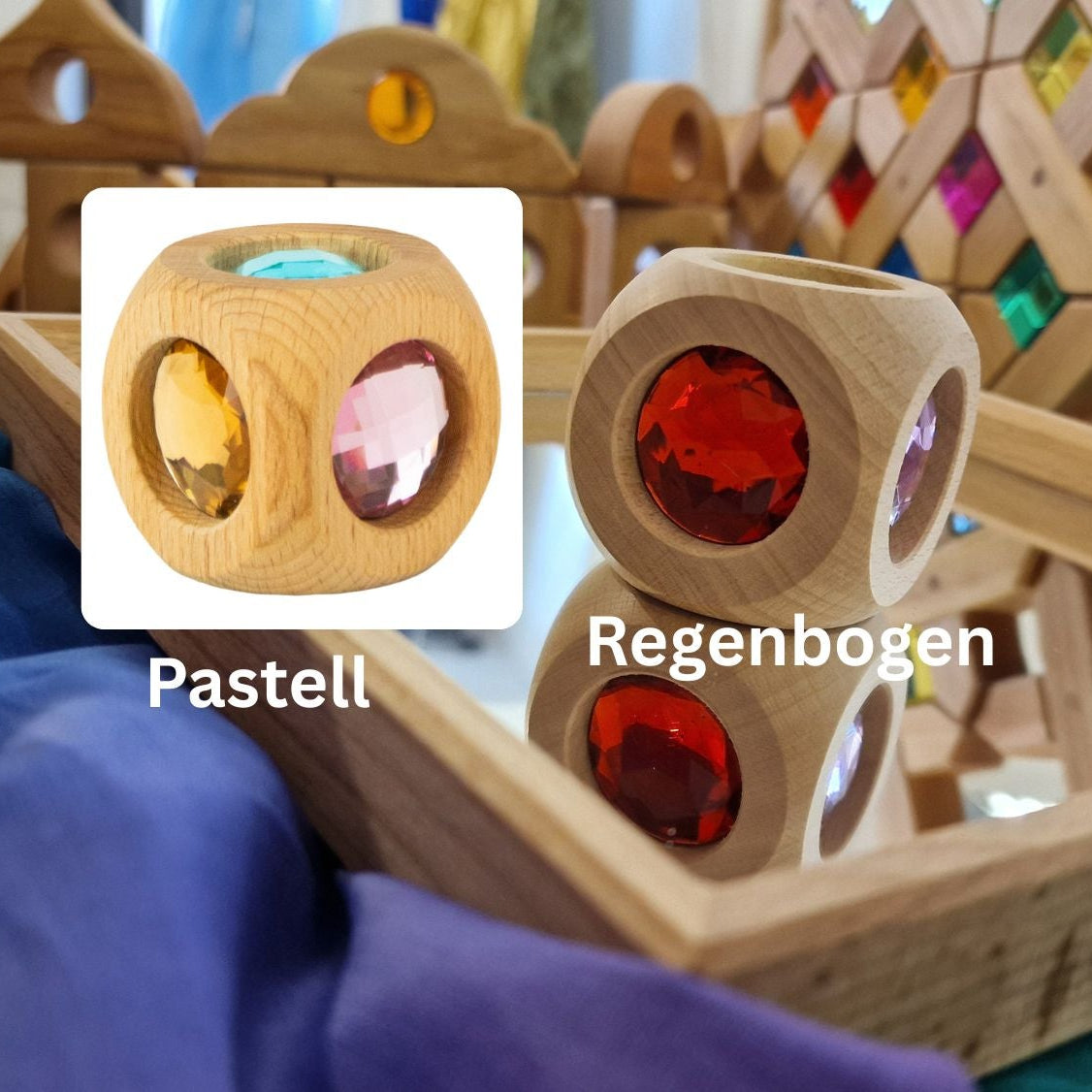 Bauspiel Zauberwürfel Pastell