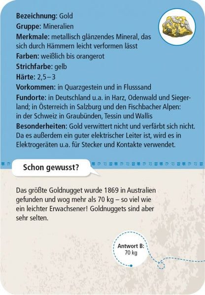 50 Mineralien und Steine