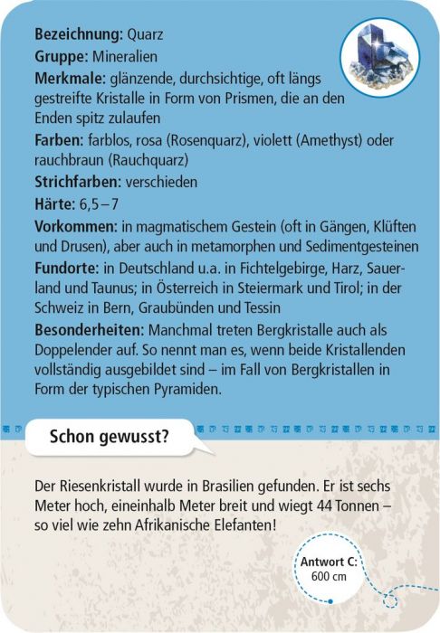 50 Mineralien und Steine