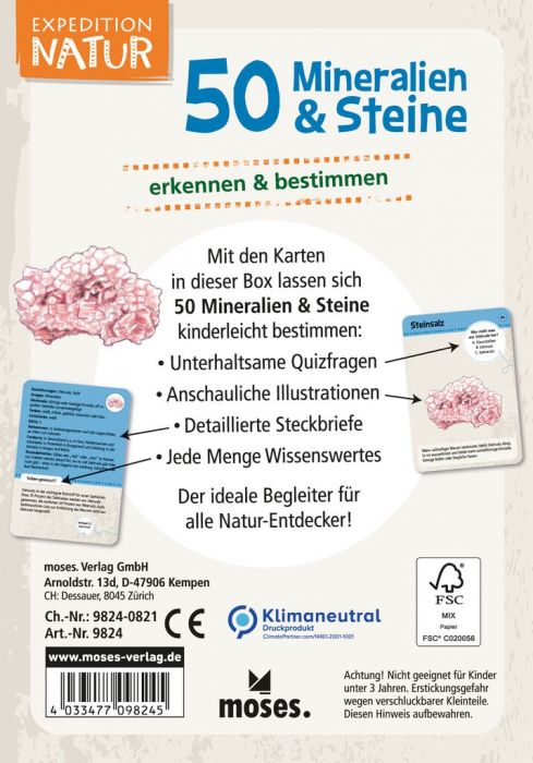 50 Mineralien und Steine
